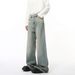 Men's Clothing Men's American Vintage Cleanfit Washed Jeans – Light Blue Relaxed Fit, Mid-Rise (XS-XL)_mkmklike.com