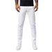 Men's Slim Fit Straight Leg Jeans White Versatile Business Casual Gentleman Jeans for Spring And Summer_mkmklike.com