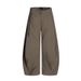 High Street American Style Solid Color Alum White Wide-Leg Scimitar Jeans Men's New Trendy Loose Long Pants_mkmklike.com