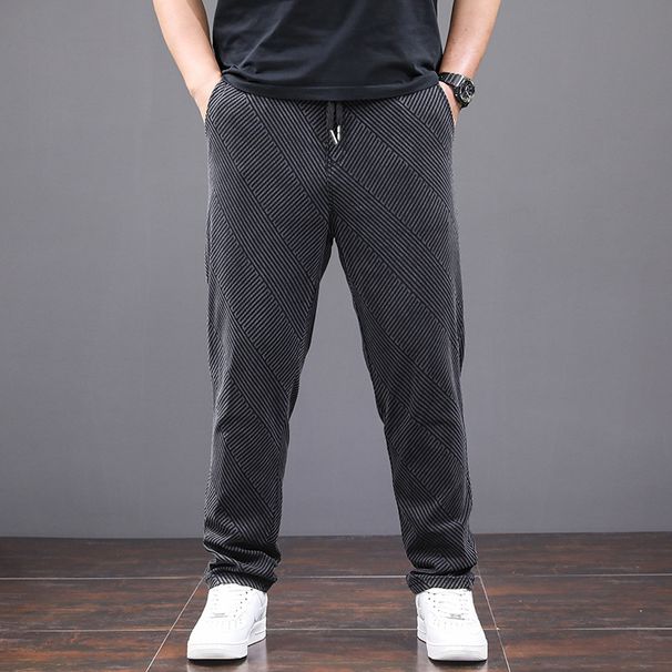 New Jeans Men's Spring And Summer Chinese Style Embroidered Jeans 9 Points Plus Fat Plus Size Tied Feet Denim Nine-point Pants_mkmklike.com