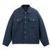 Loom European And American Style Retro Washed High Street Men's Jacquard Full Print Autumn Soft Denim Jacket Cotton_mkmklike.com