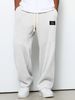 Men's Spring-autumn Trendy Brand Loose-fitting Stretchy Straight-leg Sweatpants. Waffle Fabric. Micro-bouncy Sporty_mkmklike.com