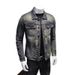 Pulse Pulse Venom Men 2023 New European And American Slim Fit Motorcycle Retro Stylish Distressed Denim Jacket_mkmklike.com