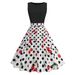 Women's temperament fashion gentle style dress skirt female print skirt_mkmklike.com