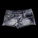Women's Slim Fit Denim Shorts Trendy National Flag Print Color Block Low Rise Sexy Street Style European American Cross Border 2025_mkmklike.com