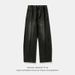 Men's Distressed Retro Split Design Washed Scimitar Jeans High Street Style Straight Loose Casual Long Pants Spring Fashion_mkmklike.com