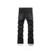 Retro Star Embroidered Flared Jeans – Vintage 90s Streetwear Denim With Distressed Paint Splatter & Stretch Comfort_mkmklike.com