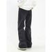 American Style Cleanfit Washed Black Distressed High Waisted Straight Leg Trendy Floor Hugging Jeans For Men And Women_mkmklike.com