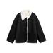 Eon Modish 25 Winter New American Fashion High Street Personality Design Loose Jacket Coat_mkmklike.com