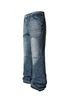 Men's Clothing Men's Distressed Wide-Leg Jeans - Double Wash Destroyed Denim (Vintage Streetwear Statement)_mkmklike.com