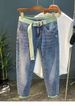Men's Slim Fit Retro Washed Denim Jeans - Classic American Style Straight Leg Trousers For Casual & Streetwear_mkmklike.com