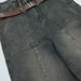 American Style Vintage Washed Wide-Leg Jeans For Men And Women High Street Niche Design Loose Straight-Leg Floor-Length_mkmklike.com