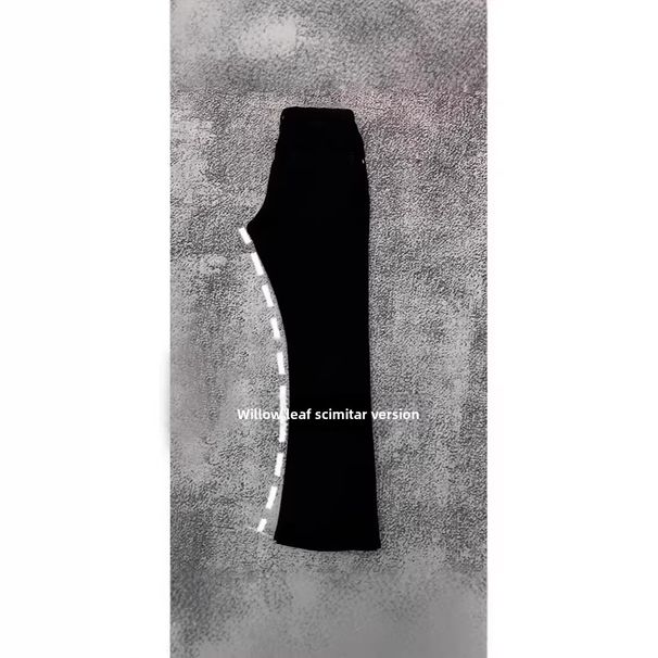 Black Scythe-cut Jeans With A High-end Drape, Flared Pants, Suitable For Slightly Overweight Men, Clean Fit Style_mkmklike.com