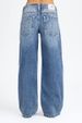 Women's Embroidered Low Rise Jeans High Street Style Trendy Trousers Washed Loose Straight Leg Pants European American Style_mkmklike.com