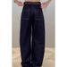 Plus-size Women's Slimming Banana Jeans, Narrow Wide-leg Pants, Versatile Loose-fitting Scythe-style Floor-length Pants_mkmklike.com