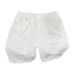 Men's Clothing High Street Solid White Ripped Denim Shorts Men's Straight Half Pants Summer Thin Mid Length Pants_mkmklike.com