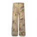 American Vintage Dirty Waste Land Style Jeans Unisex Street Fashion Hip Hop Loose Mud Dye Straight Wide Leg Pants_mkmklike.com