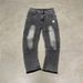 Men's Clothing Menswear Trendy Brand Tassel Jeans With Unique Hem Design And US Embroidered Straight Leg Jeans_mkmklike.com