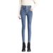 Fashionable Fleece-lined Jeans, New Autumn And Winter Slim-fit Pants, High-waisted With Button Design, Versatile_mkmklike.com