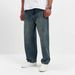 Men's Relaxed Fit Straight Leg Jeans | Vintage Washed Denim Pants With Stretch & Semi-Elastic Waist All-Day Comfort Stretch_mkmklike.com