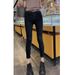 ELLE 2025 Autumn Winter New High Waist Stretch Jeans For Women With American Retro Leopard Print Design And Slim Fit Flared_mkmklike.com