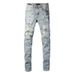 Trendy Brand Street Hip Hop Fashion Slim Fit Skinny Jeans_mkmklike.com
