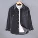 Workwear Long Sleeved Denim Shirt Men's Loose Casual Spring Autumn New Shirt Jacket Men's Fashion_mkmklike.com