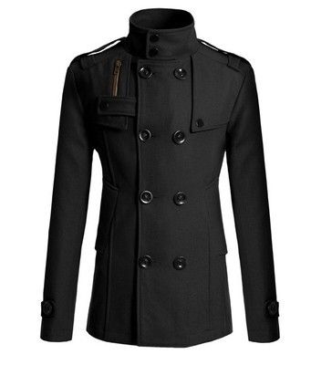 Men's trench coat Men's tweed coat for men_mkmklike.com