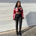 2024 Summer Women's New Fashion Motorcycle Color-Block Embroidery Patchwork Slim Leather Jacket Coat_mkmklike.com