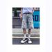 Rose Ripped Denim Shorts Men's Summer Thin Design Niche Pants American High Street Straight Five-point Pants_mkmklike.com