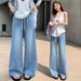 K New Jeans, Children's Casual Micro Flared Pants, Loose And Versatile, Casual Floor Length_mkmklike.com