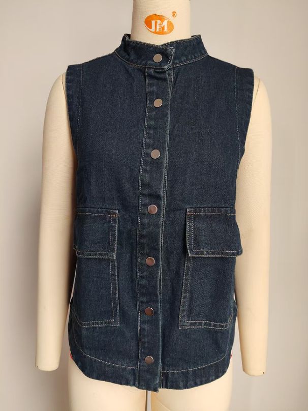 K New Casual Versatile Slim-fitting Loose Denim Jacket Top For Women_mkmklike.com