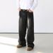 Retro Gradient Washed Jeans Loose Wide Leg Pants Korean Style Trendy Straight Leg Trousers For Men Spring Collection_mkmklike.com