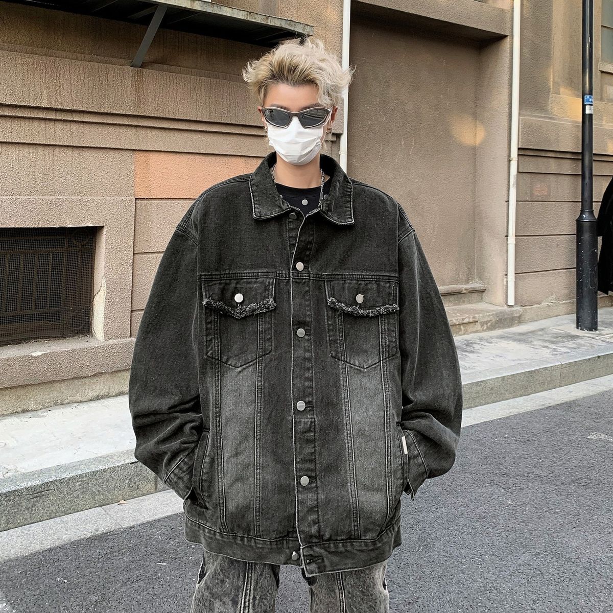 Loom 2024 New Men's Denim Spring Autumn Washed Vintage Cool Design Trendy Brand European American Street Style Jacket_mkmklike.com