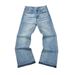 Men's Clothing Distressed Splatter Denim Jeans High Street Washed Straight Leg Casual Fashion For Men_mkmklike.com