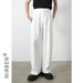 Men's Clothing Four Colors Men's Suit Trousers Drape Suit Trousers Straight Loose Wide Leg Trousers Versatile Casual Trousers_mkmklike.com