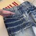 Men's Straight Leg Jeans With Angled Lightning Bolt Design, Vintage Washed Trousers For High Street Vibe_mkmklike.com
