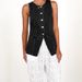 Women's Sleeveless High Waist Denim Vest - Casual Chic Button Front Vest For Spring & Summer_mkmklike.com