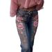 3d Digital Floral Print Jeans For Women – Stretch Straight Leg Pants, Trendy & Comfortable (S-5xl, Multiple Patterns)_mkmklike.com