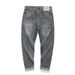 Large Size Men's Clothing Spring And Summer Holes, Gray Jeans, Men's Trendy Brand, Slim-fitting Thin Denim Trousers, Men's Foreign Trade Men's_mkmklike.com