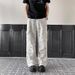 Full-printed Tooling Jeans Men's Summer American Trendy Brand Niche Straight Loose Design Pleated Paratrooper Wide-leg Pants_mkmklike.com