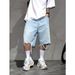Men's Clothing Men's Style Distressed Denim Shorts Summer Loose Fit Casual Five Point Pants Trendy Version For Formal & Casual_mkmklike.com