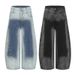 Men's Trendy Retro American Double Waistband Jeans Gradient Washed Relaxed Fit Loose Wide Leg Trousers Casual Cotton Jeans_mkmklike.com