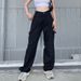 2025 New Spring Summer Vintage Loose Cargo Jeans Women's Wide Leg Full Pants High Waist Solid Female Elegant Straight Casual Denim Trousers_mkmklike.com