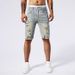 Men's Clothing Fashion Brand Ripped Denim Shorts Men Summer Thin Personalized Patch Five Point Pants_mkmklike.com