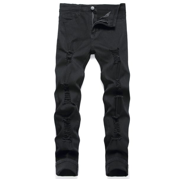 Men's Stretch Skinny Jeans Comfortable Slim Fit Denim Pants For Casual Wear Light Blue Wash_mkmklike.com