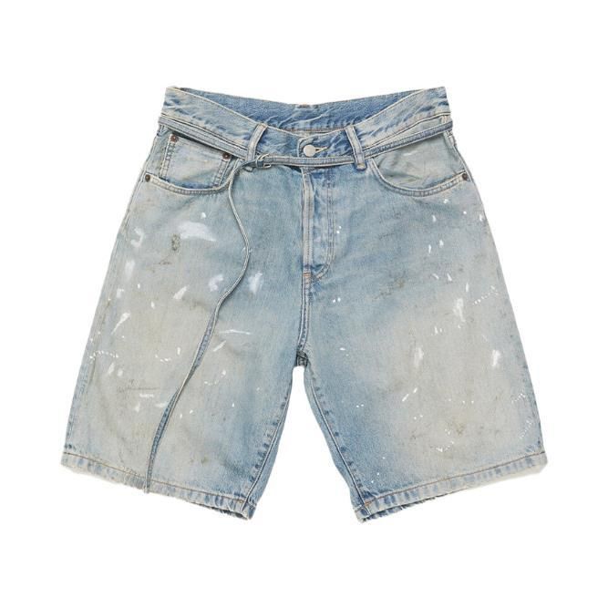 Vintage Washed Splatter Paint Jeans – Streetwear, Relaxed Straight Fit, Unisex, Button Fly, Mid-Rise (29-32, Cotton, Distressed, Hand-Painted Art)_mkmklike.com