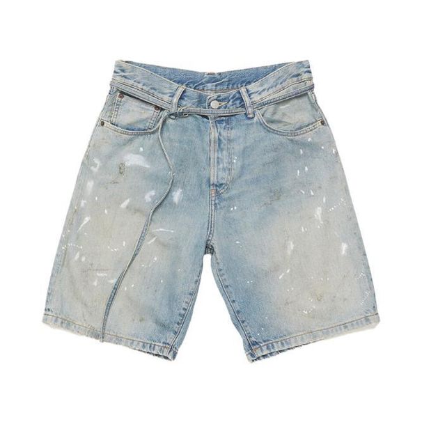 Vintage Washed Splatter Paint Jeans – Streetwear, Relaxed Straight Fit, Unisex, Button Fly, Mid-Rise (29-32, Cotton, Distressed, Hand-Painted Art)_mkmklike.com