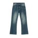 Men's Retro Washed Blue Jeans – Relaxed Straight Fit With Distressed Details, Multiple Sizes Available_mkmklike.com