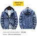 Northfold Cross-Border New 2025 Spring Street Fashion Men's Top Windproof Slim Fit Hooded Denim Jacket For Men_mkmklike.com